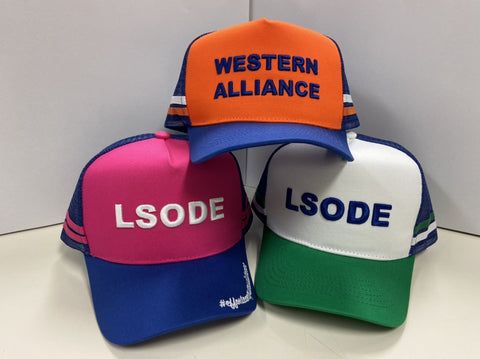 Truckers Caps - have embroidered names - LSODE or Western Alliance